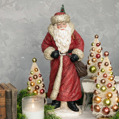 Primitive Ragon House Christmas 22&quot; Santa w/ Satchel - The Primitive Pineapple Collection