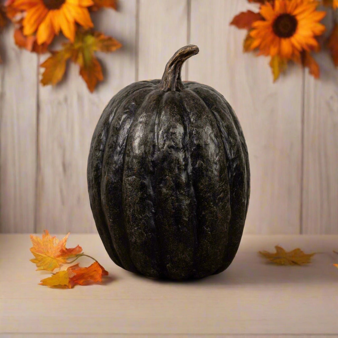 Ragon House Halloween Fall 14” Tall Black Pumpkin - The Primitive Pineapple Collection