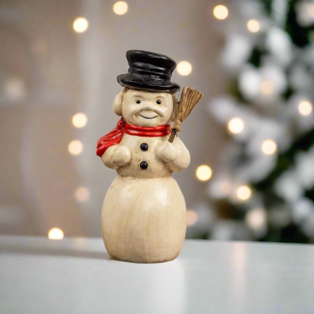 Ragon House Christmas 8" Kentucky Snowman w/ Top Hat Figurine - The Primitive Pineapple Collection