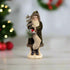 Ragon House Christmas 8" Forest Green Velvet Belsnickle Santa w/ Tinsel Tree - The Primitive Pineapple Collection