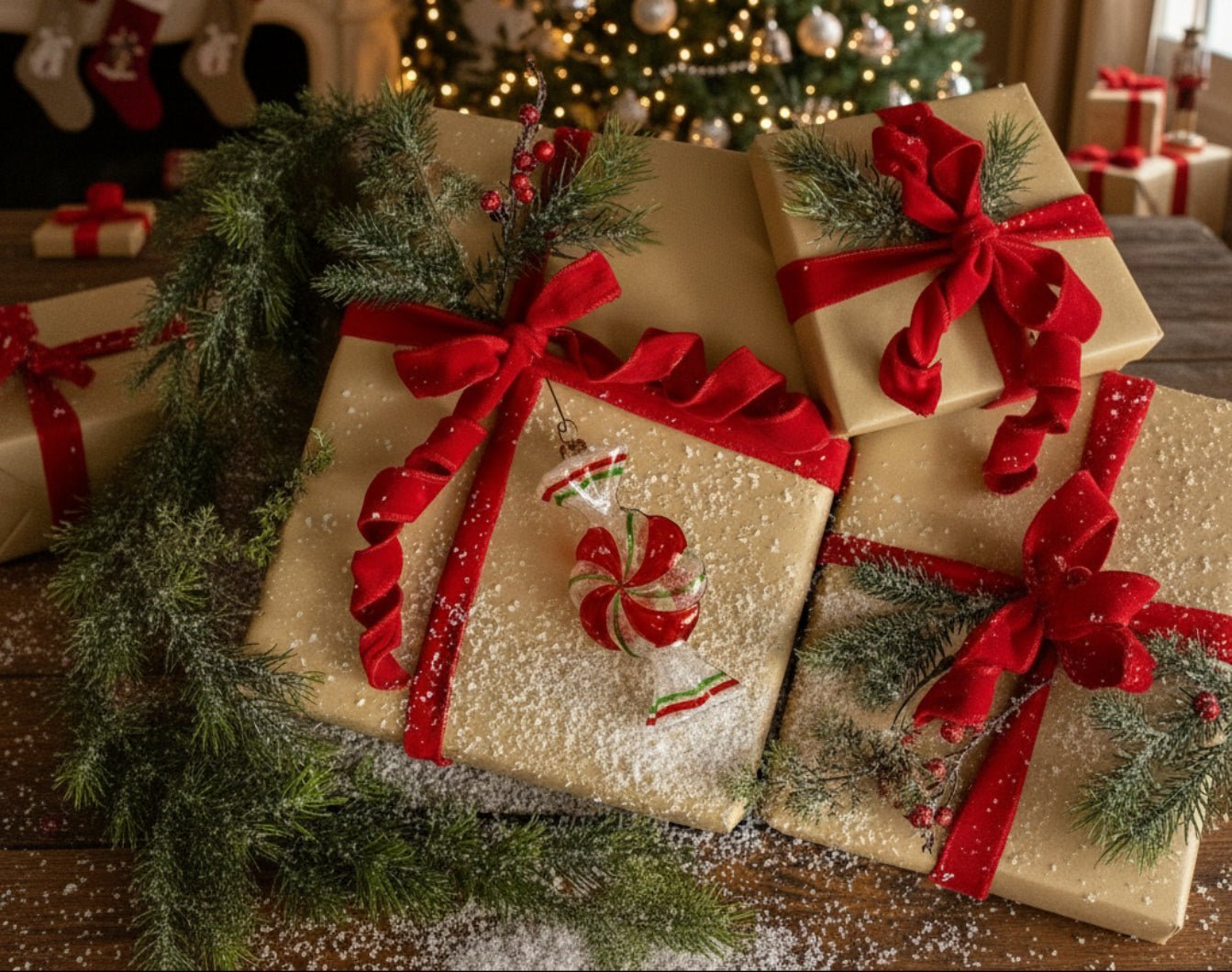 Christmas Ragon House 6" Pinwheel Christmas Candy Glass Ornament - The Primitive Pineapple Collection