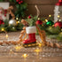 Ragon House Christmas 5.5" Red Retro Ice Skate w/ Greens Ornament - The Primitive Pineapple Collection