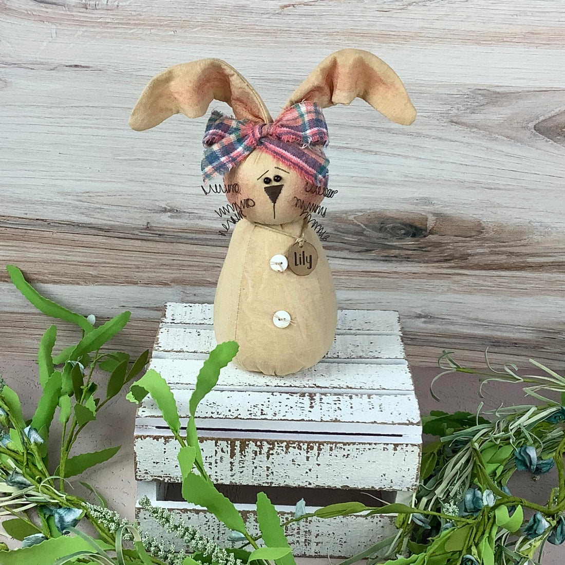 Primitive Easter Honey and Me Bunny Lily the Hare 7 1/2&quot;
