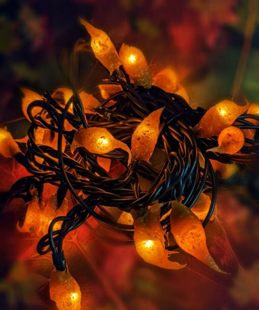 Handcrafted USA Farmhouse Mustard Teeny 20 Ct. Rice String Light - The Primitive Pineapple Collection