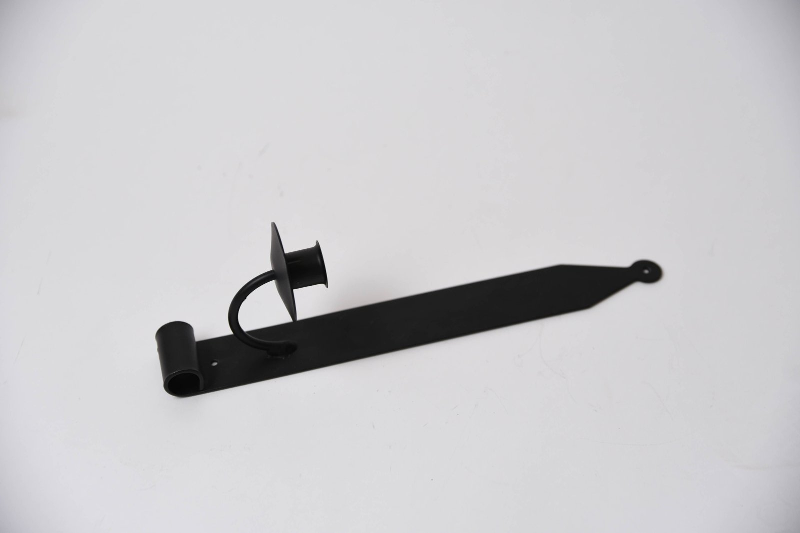 Primitive Handcrafted USA Rustic Black Iron Wall Sconce - The Primitive Pineapple Collection