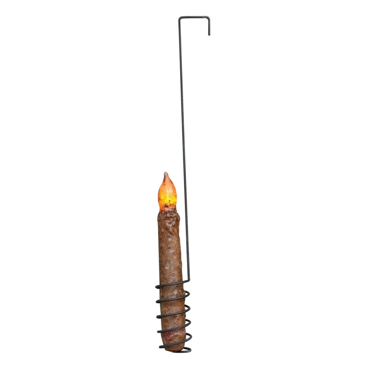 Primitive Black Wire Over-the-Door Taper Candle Holder, 12.5" - The Primitive Pineapple Collection