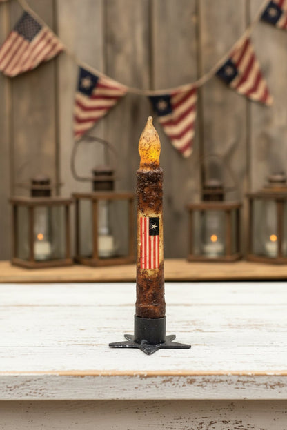 Farmhouse Metal Star Taper Holder - The Primitive Pineapple Collection
