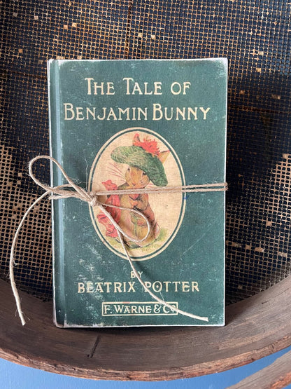 Spring Easter Handcrafted Vintage Look Benjamin Bunny Beatrix Potter Book