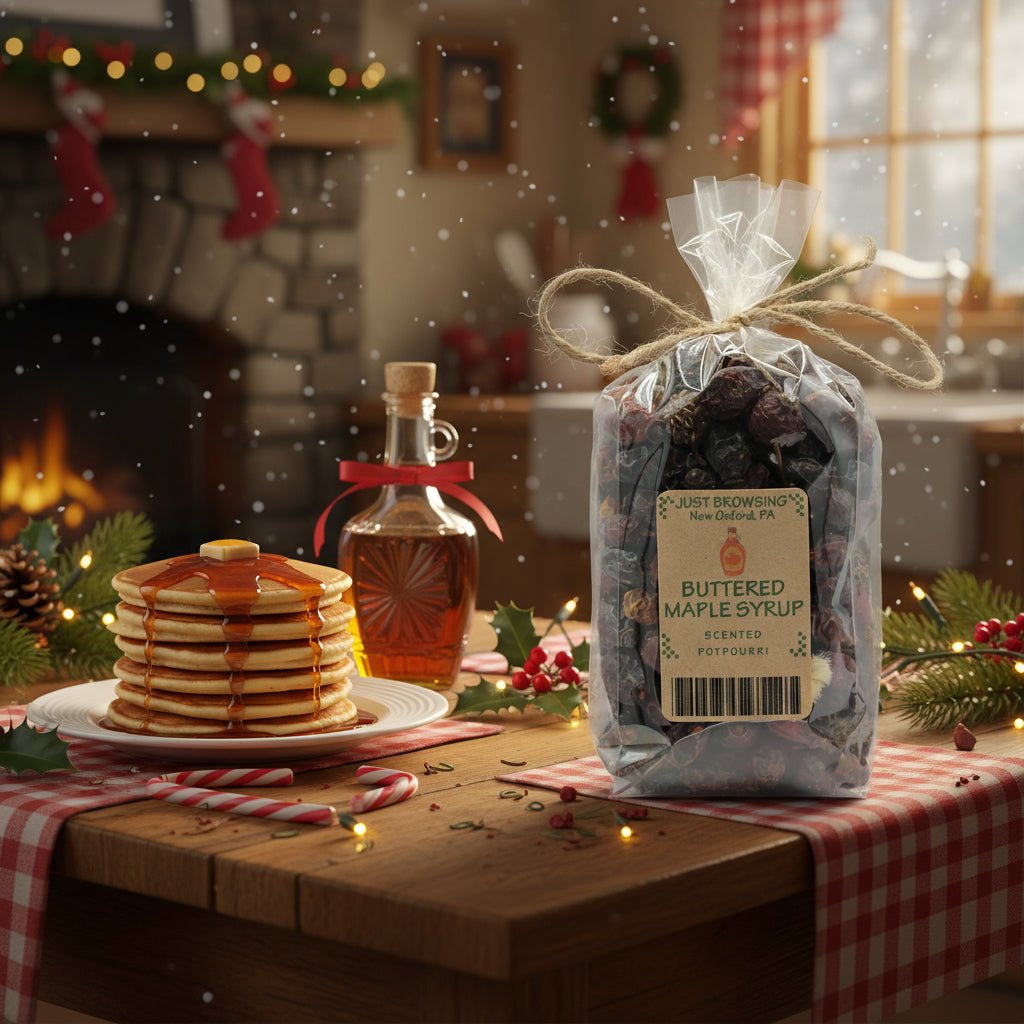 Handcrafted Holiday Buttered Maple Syrup Potpourri - The Primitive Pineapple Collection