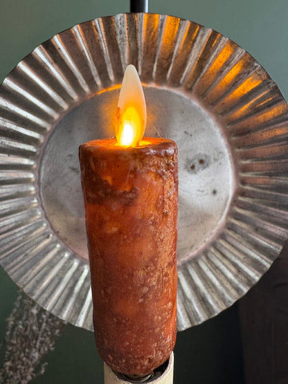 Primitive Country Grungy Brown 4" Moving flame Electric Light bulb - The Primitive Pineapple Collection