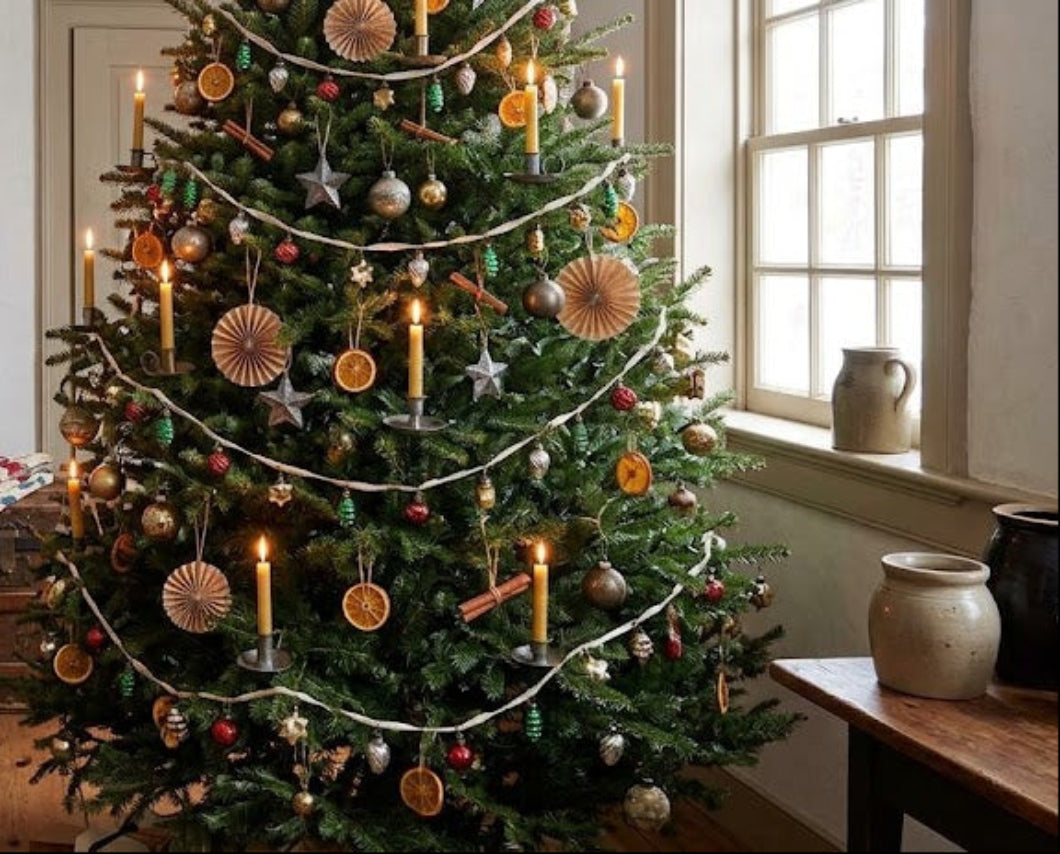 Retro Christmas 70" Mini Colored Glass Ornament Garland
