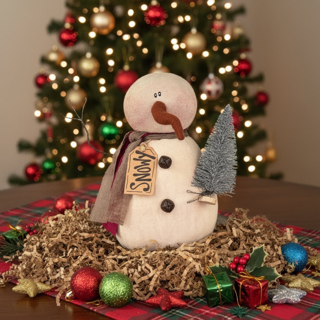 Honey and Me Christmas Snowy the Prim Snowman - The Primitive Pineapple Collection