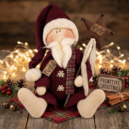 Honey and Me Magical the Santa Claus – 14" Primitive Christmas Santa