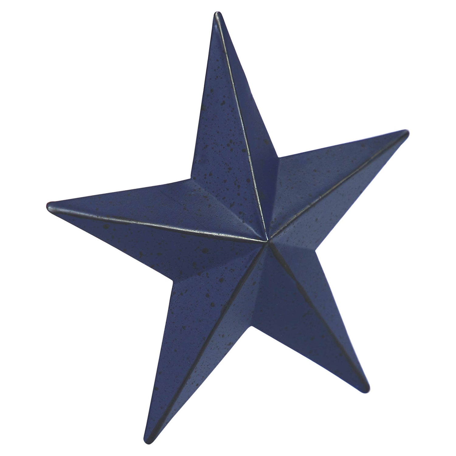 Navy Blue Distressed Metal Star Wall Decor - 4"x4" Primitive Americana Star - The Primitive Pineapple Collection