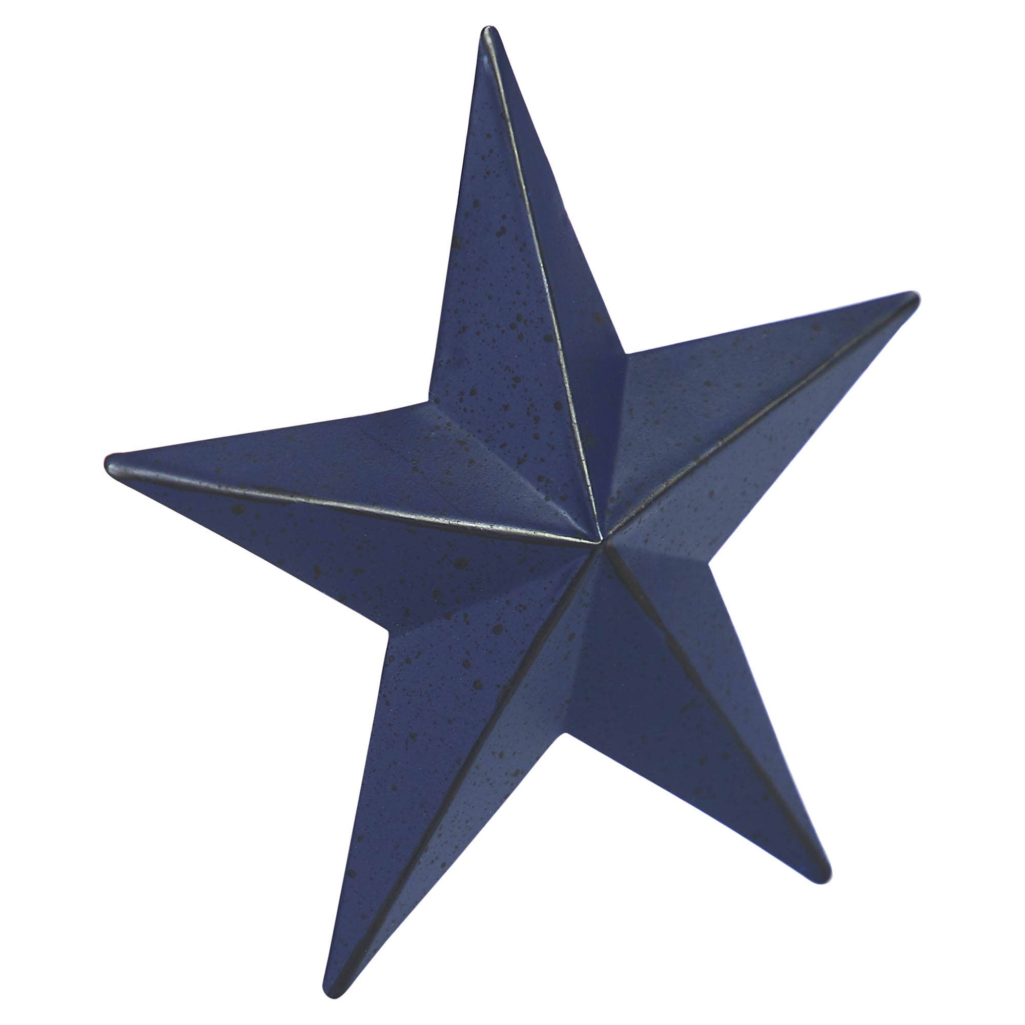 Navy Blue Distressed Metal Star Wall Decor - 4"x4" Primitive Americana Star - The Primitive Pineapple Collection