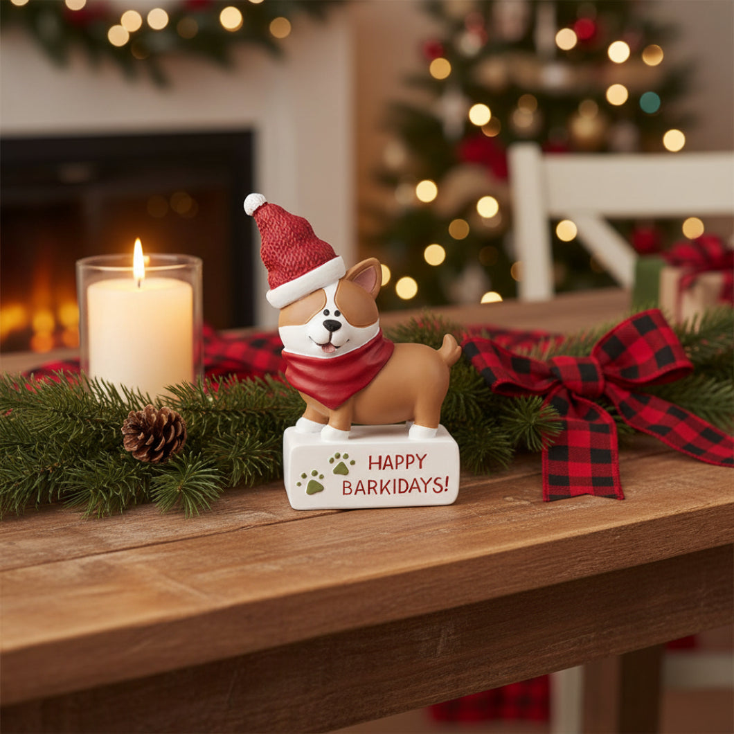 Blossom Bucket Furry &amp; Bright Happy Barkidays Puppy Shelf Sitter
