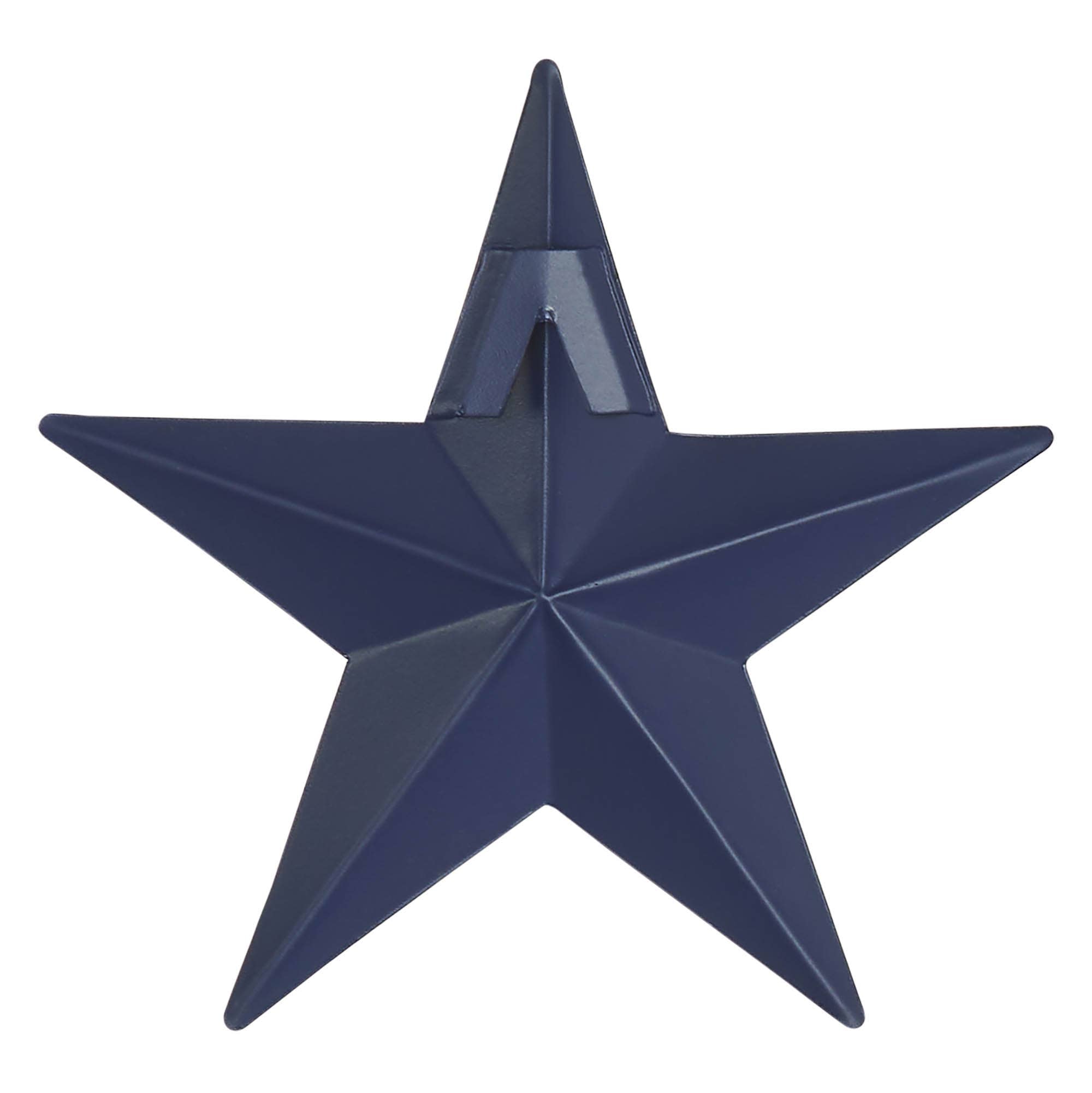 Navy Blue Distressed Metal Star Wall Decor - 4"x4" Primitive Americana Star - The Primitive Pineapple Collection
