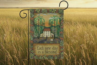 Farmhouse Each New Day Country Living Primitive Sweet Home Decor Flag - The Primitive Pineapple Collection