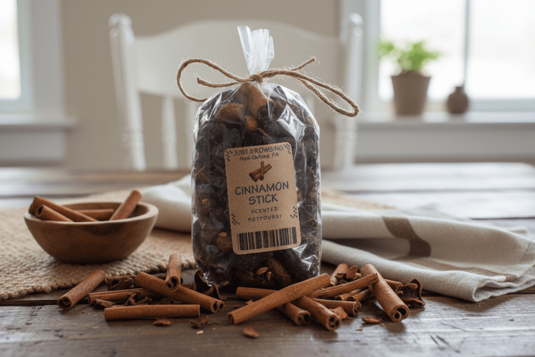 Handcrafted USA Farmhouse Cinnamon Stick Potpourri w/Rosehips - The Primitive Pineapple Collection