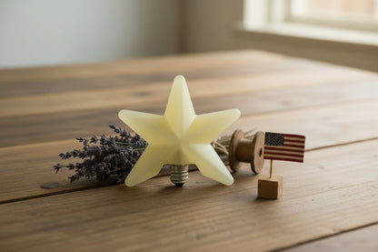 Handcrafted Americana Warm Star Bulb Silicone Light Bulb | Vickie Jean&