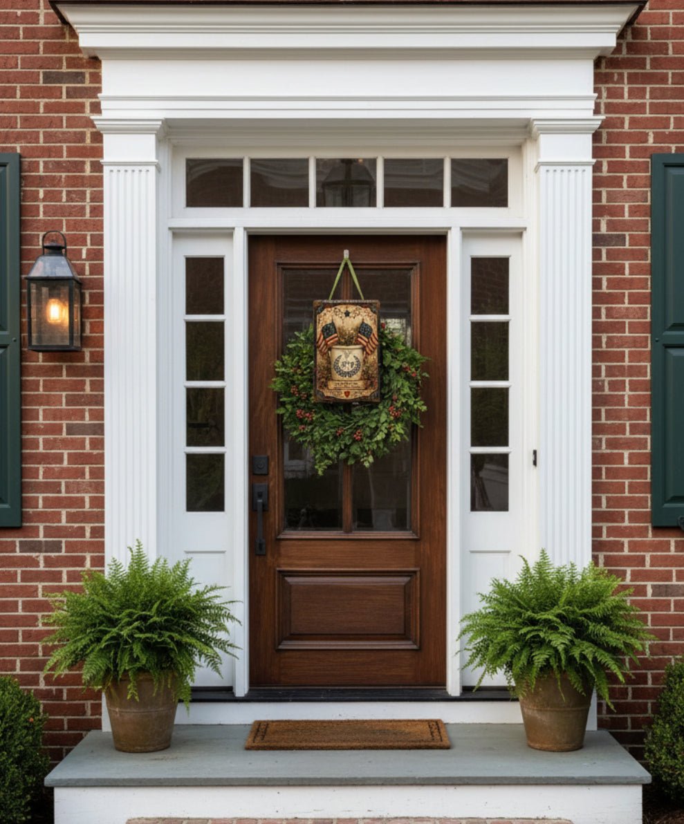 Primitive 1887 Crock Primitive Colonial 8x12 Metal Sign - The Primitive Pineapple Collection