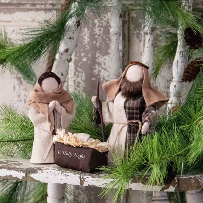 Christmas Primitive Oh Holy Night Nativity Figures 3 pc - The Primitive Pineapple Collection