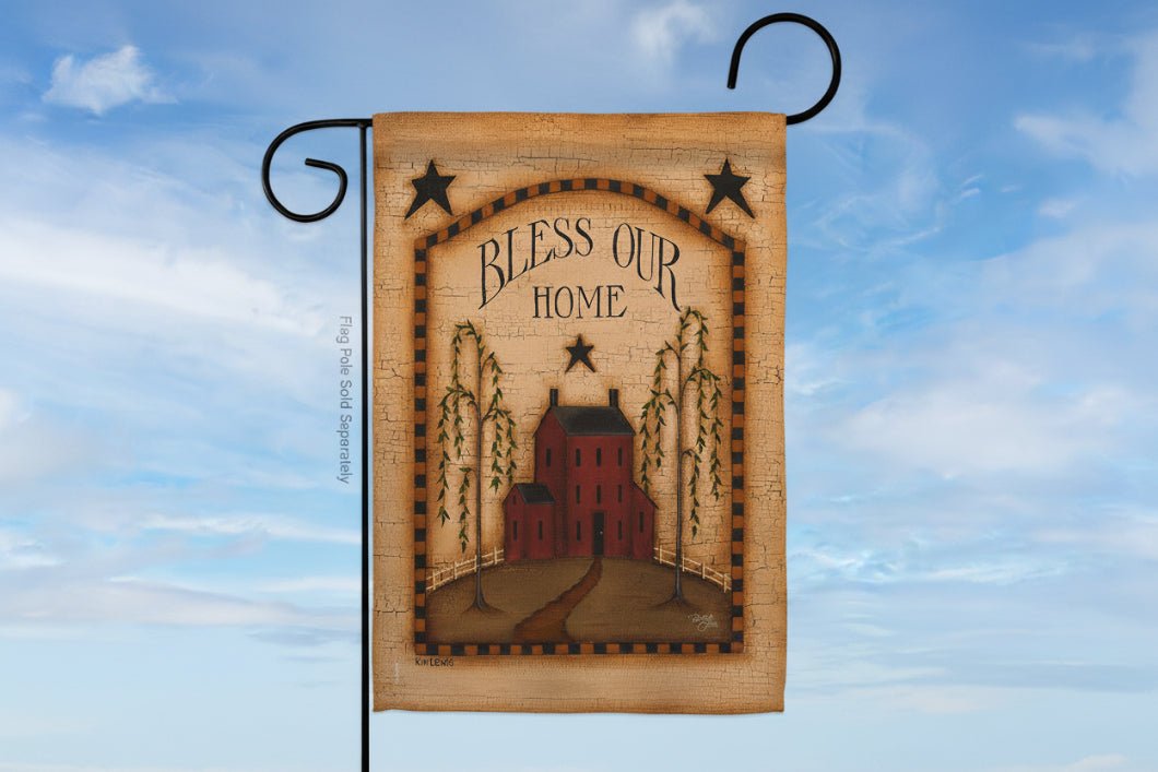 Farmhouse Bless Our Home Country Living Primitive Sweet Flag - The Primitive Pineapple Collection