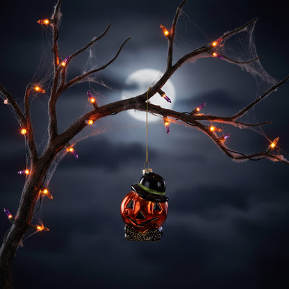 Retro Halloween Glass Jack O&