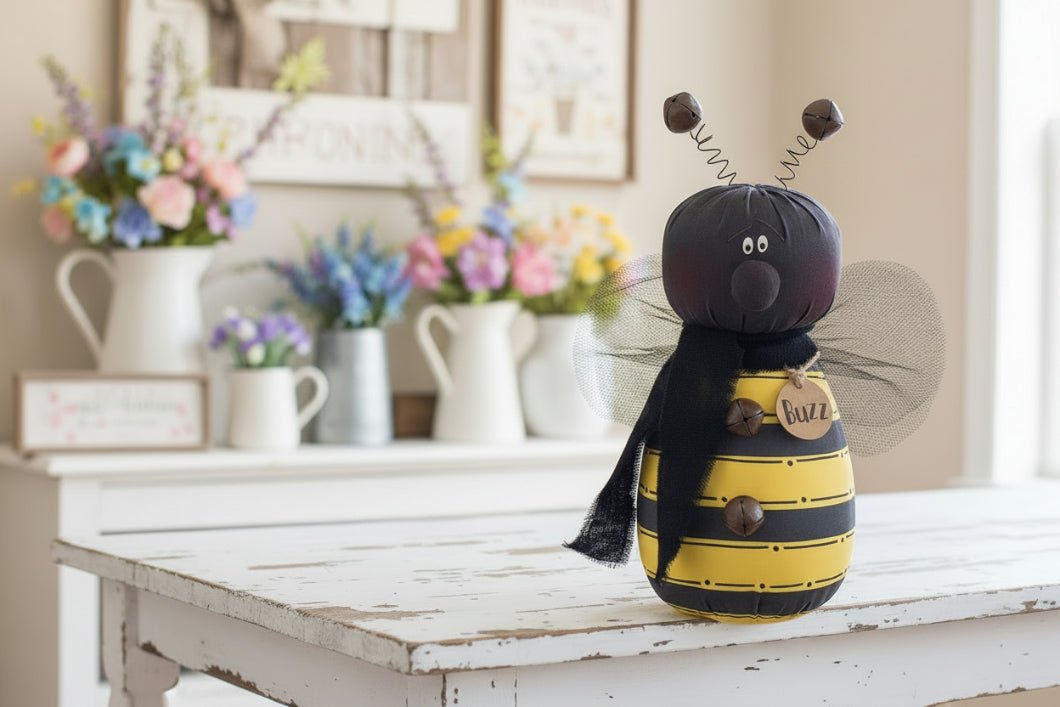 Primitive Spring Easter Honey and Me Buzz the Bee - The Primitive Pineapple Collection