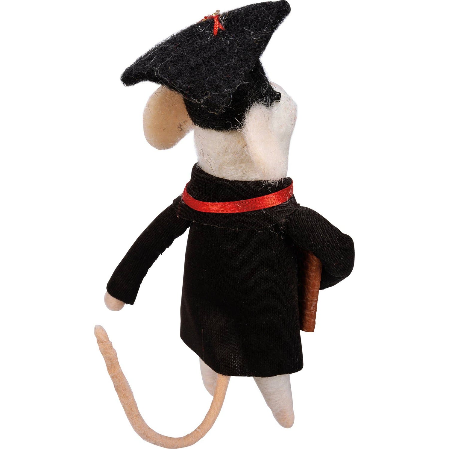 Primitive Felt Graduate Mouse Ornament