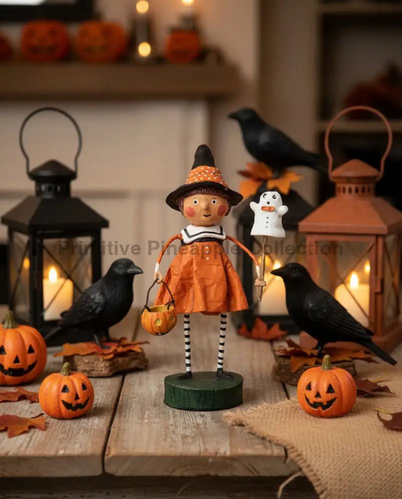 Esc and Company Halloween Precious Pumpkin Lori Mitchell 20645 - The Primitive Pineapple Collection