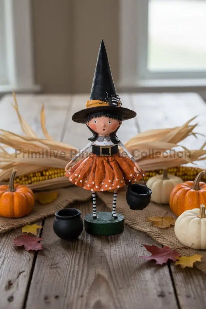 ESC and Company Lori Mitchell Halloween -Spellbound Witch 11164 - The Primitive Pineapple Collection