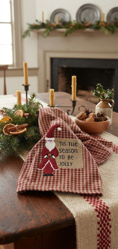 Tis the Season Santa Christmas Towel
