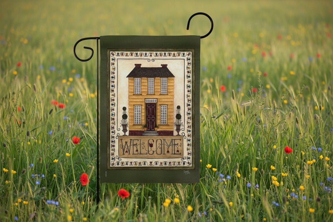 Welcome House Country Living Primitive Sweet Home Decor Flag - The Primitive Pineapple Collection