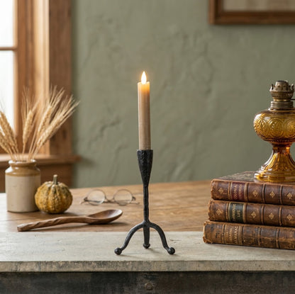 Ragon House Colonial Forged Iron Taper Candle Holder 8"