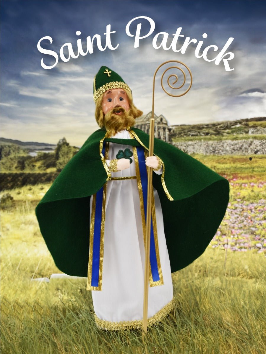 Colonial Byers Choice Saint Patrick 3292 - The Primitive Pineapple Collection