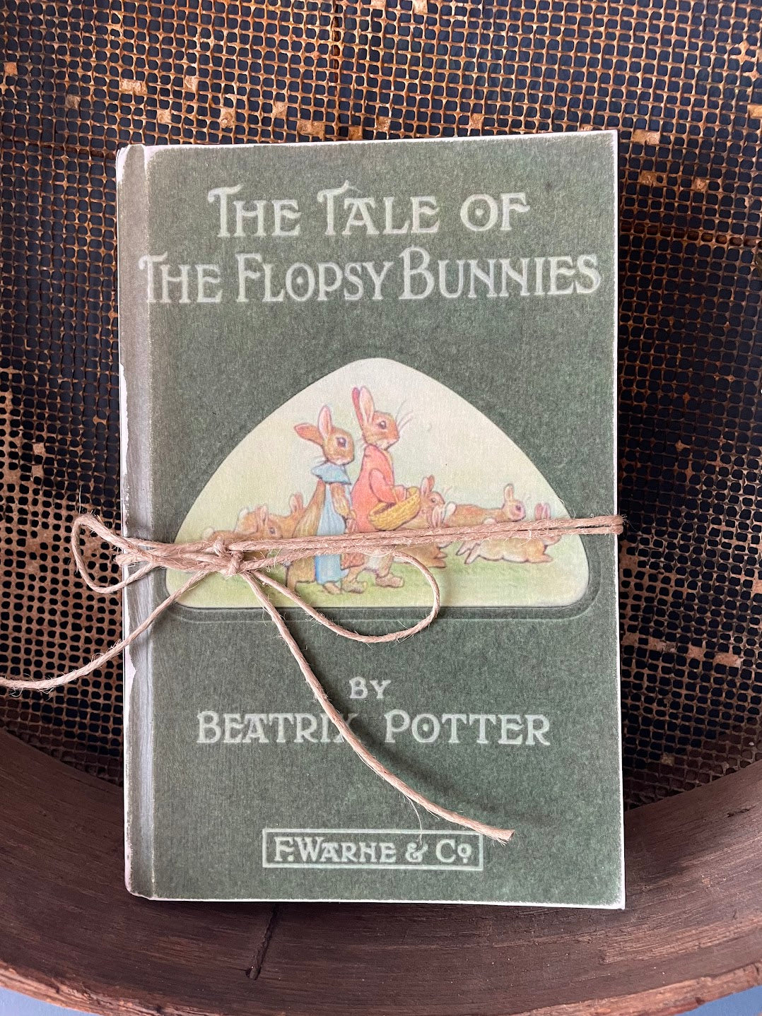 Spring Easter Handcrafted Vintage Look Tale Of The Flopsy Bunnies Beatrix Potter Book