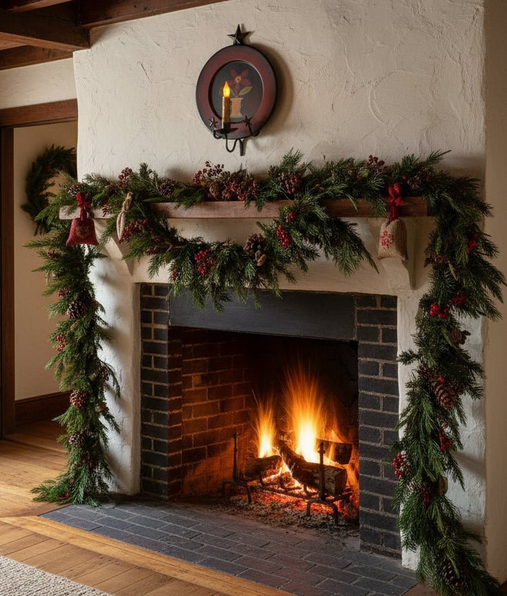 Primitive Metal Star Hanging Plate &amp; Taper Holder Plate rack - The Primitive Pineapple Collection