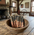 Americana 6 pc Grungy Primitive Fabric Firecracker Bowl Fillers - The Primitive Pineapple Collection
