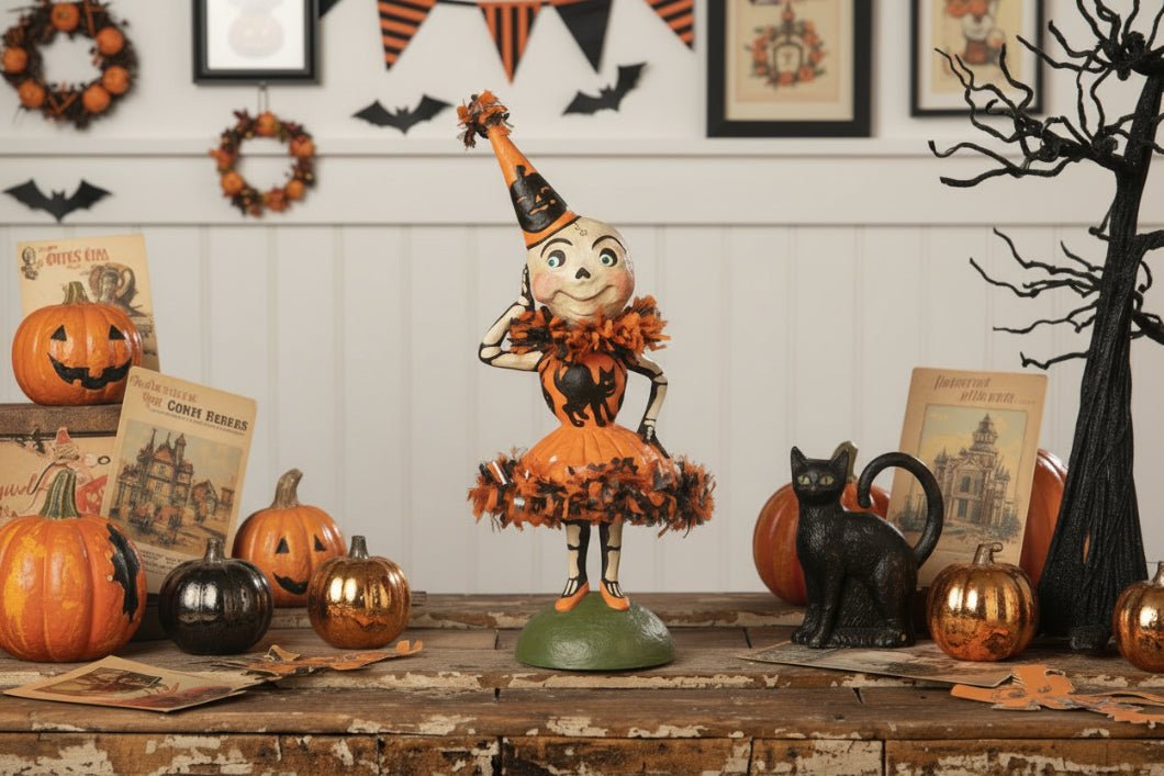 Bethany Lowe Halloween 12.5" Skelita Skellington HH0163 - The Primitive Pineapple Collection