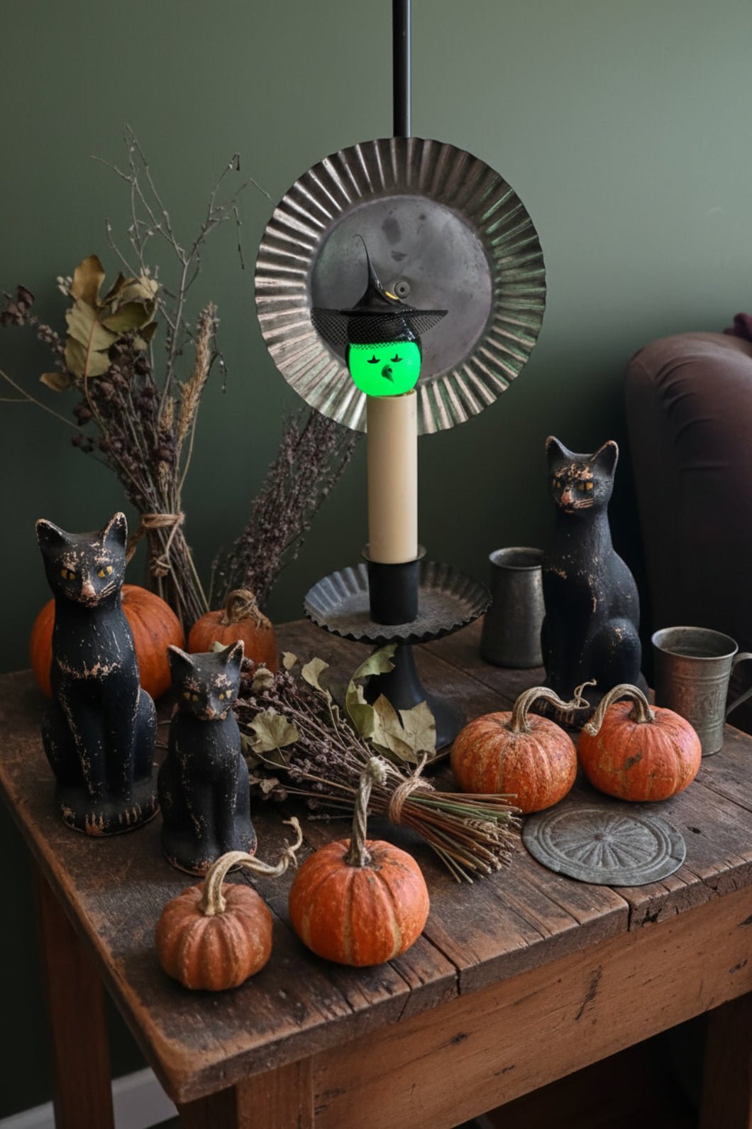 Vickie Jean Witch Silicone Light Bulb – Halloween Candelabra 4-Watt Replaceable Bulb - The Primitive Pineapple Collection