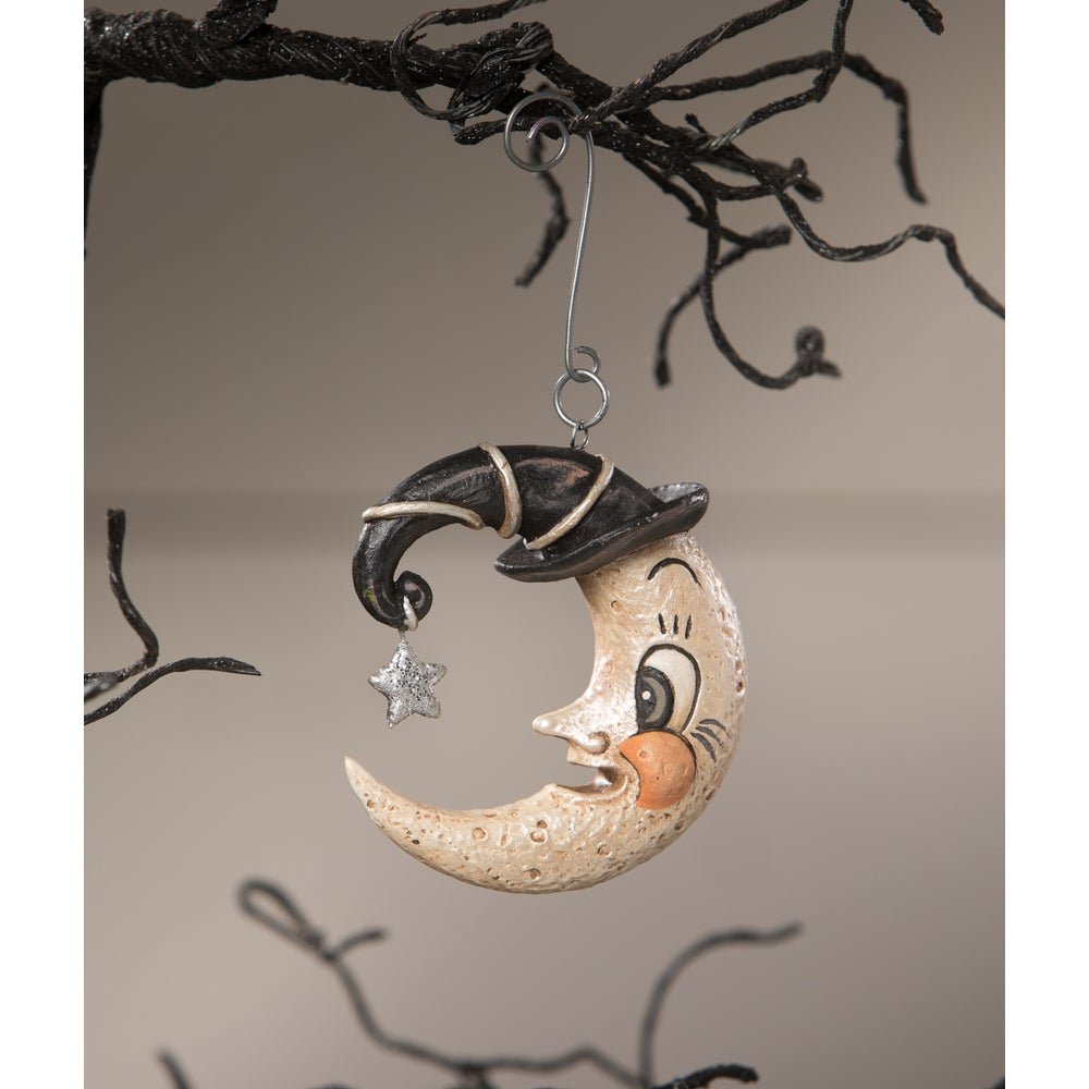 Bethany Lowe Halloween Crescent Wanda Luna Ornament JP1061 - The Primitive Pineapple Collection