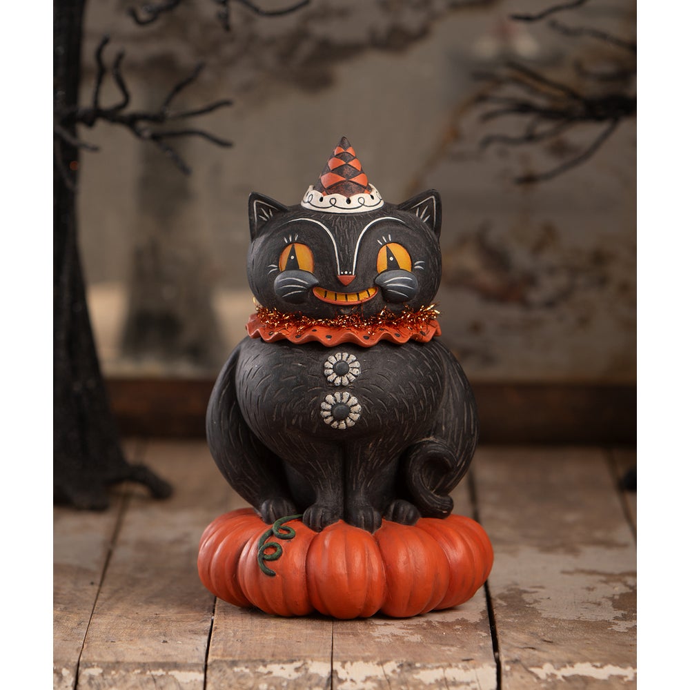 Bethany Lowe Halloween Happy Plumpkin Jack Container Johanna Parker JP4024 - The Primitive Pineapple Collection