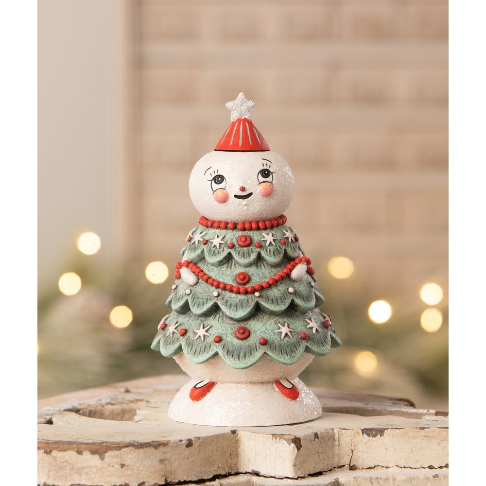 Bethany Lowe Christmas Johanna Parker Frosty Treena Jolly Jar JP4033 - The Primitive Pineapple Collection
