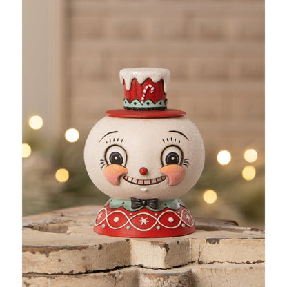 Bethany Lowe Christmas Johanna Parker Peppermint Snow Beau Container JP4034 - The Primitive Pineapple Collection