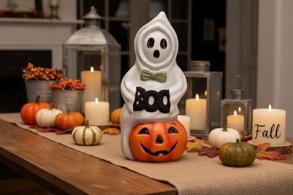 Bethany Lowe Halloween 19" Boo Ghostie and Jack KA5116 - The Primitive Pineapple Collection