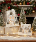 Christmas Bethany Lowe Ivory Cottage 2pc Putz Style Houses LG1772S - The Primitive Pineapple Collection