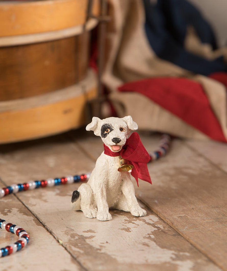Bethany Lowe Patriotic Let Freedom Ring Dog CP9177 - The Primitive Pineapple Collection