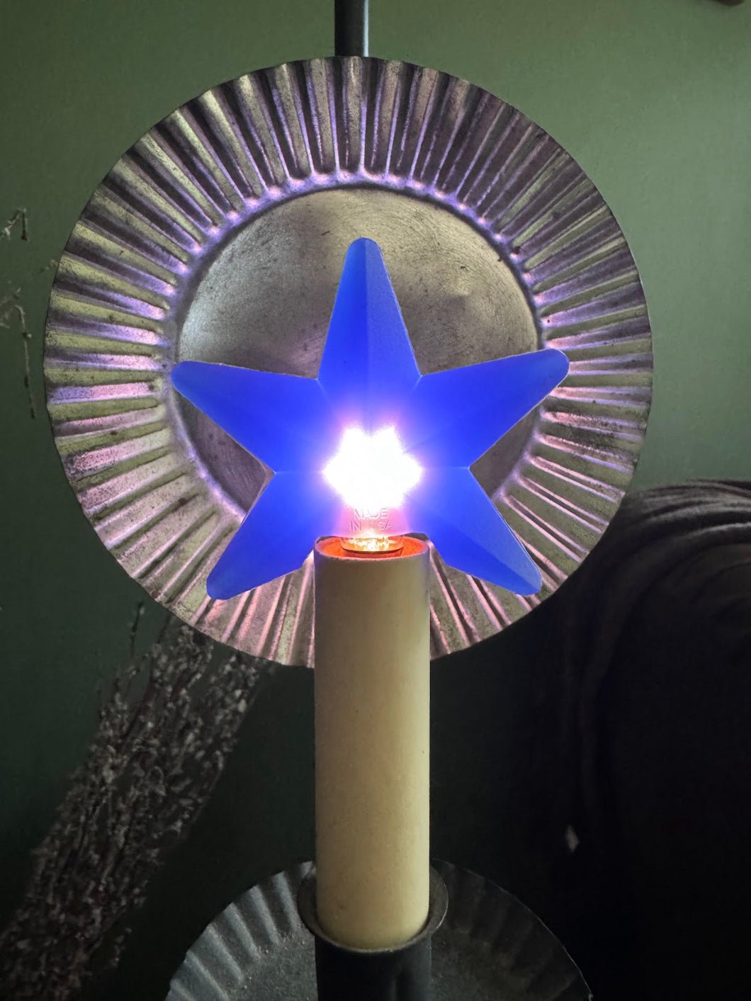 Handcrafted Americana 3" Blue Star Bulb Silicone Light Bulb | Vickie Jean&