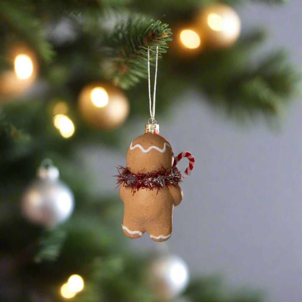 Bethany Lowe Christmas Gingerbread Boy Ornament MA4074 - The Primitive Pineapple Collection